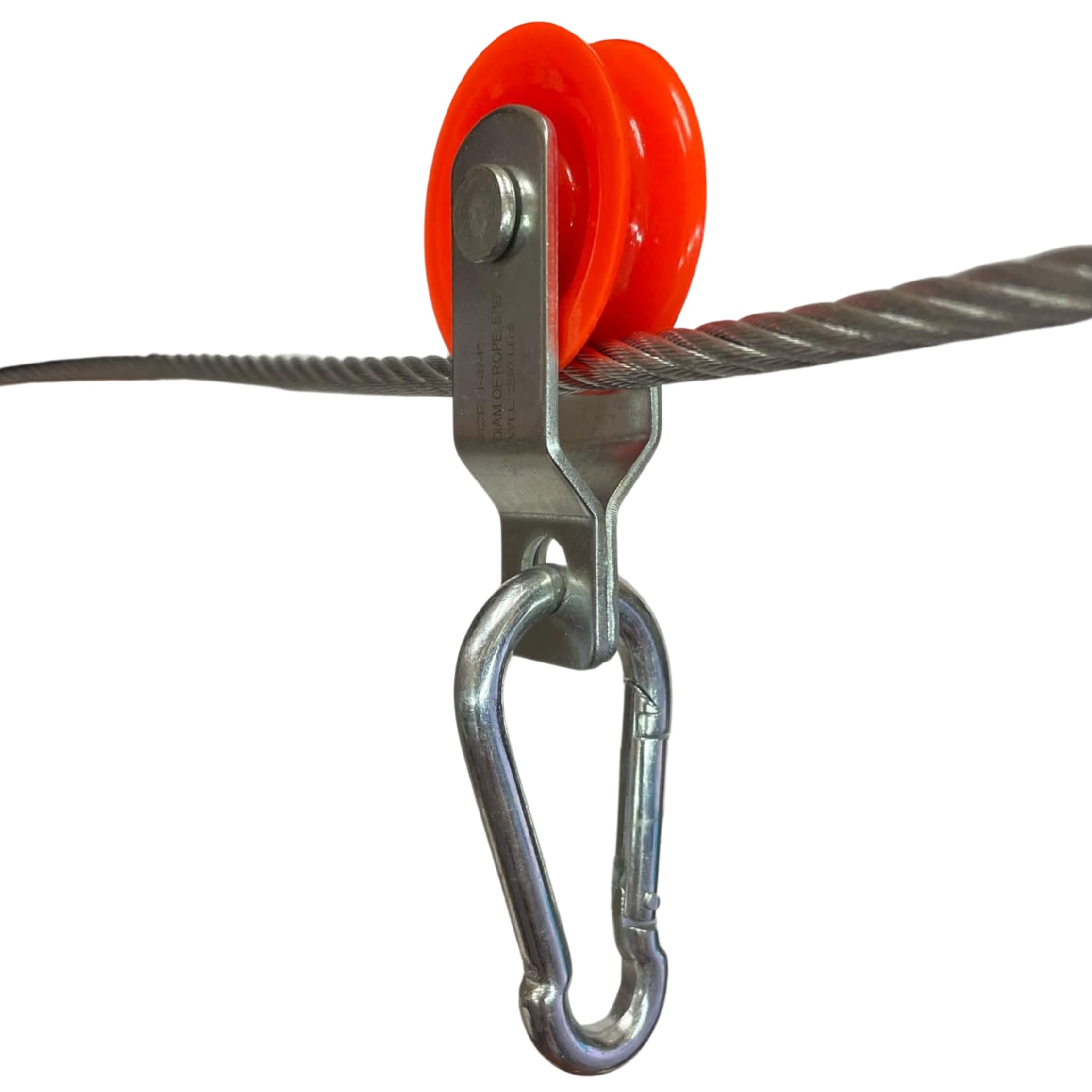 Just For Nets Fiberglass Roller Slider Pulley for Batting Cage & Divider Net – 1-3/4