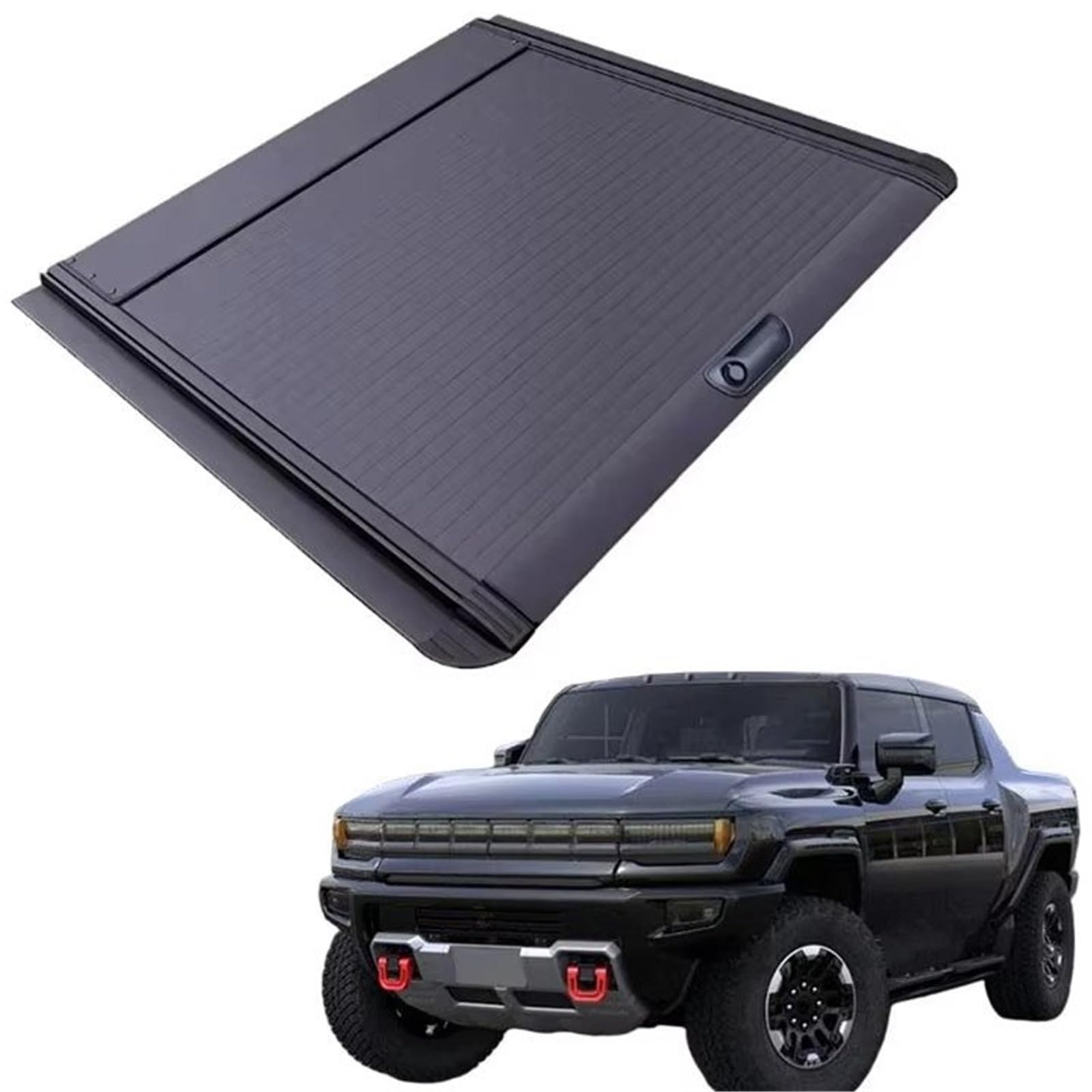 Für Hummer Für EV 2024 4X4 Pickup Roller Deckel Manuelle Rollladen Abdeckung Tonneau Gepäckraumabdeckung