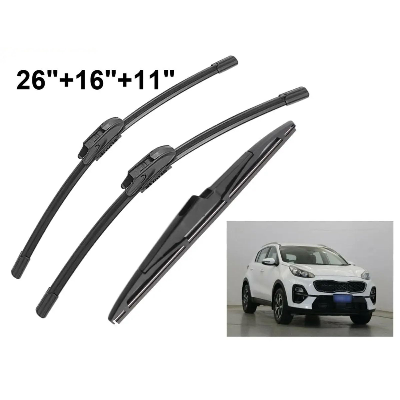 Escobillas Limpiaparabrisas Coche Para Kia Para Sportage QL 2016 2017 2018 2019 Delanteros Y Traseros Accesorios Para Automóviles Limpiaparabrisas coche