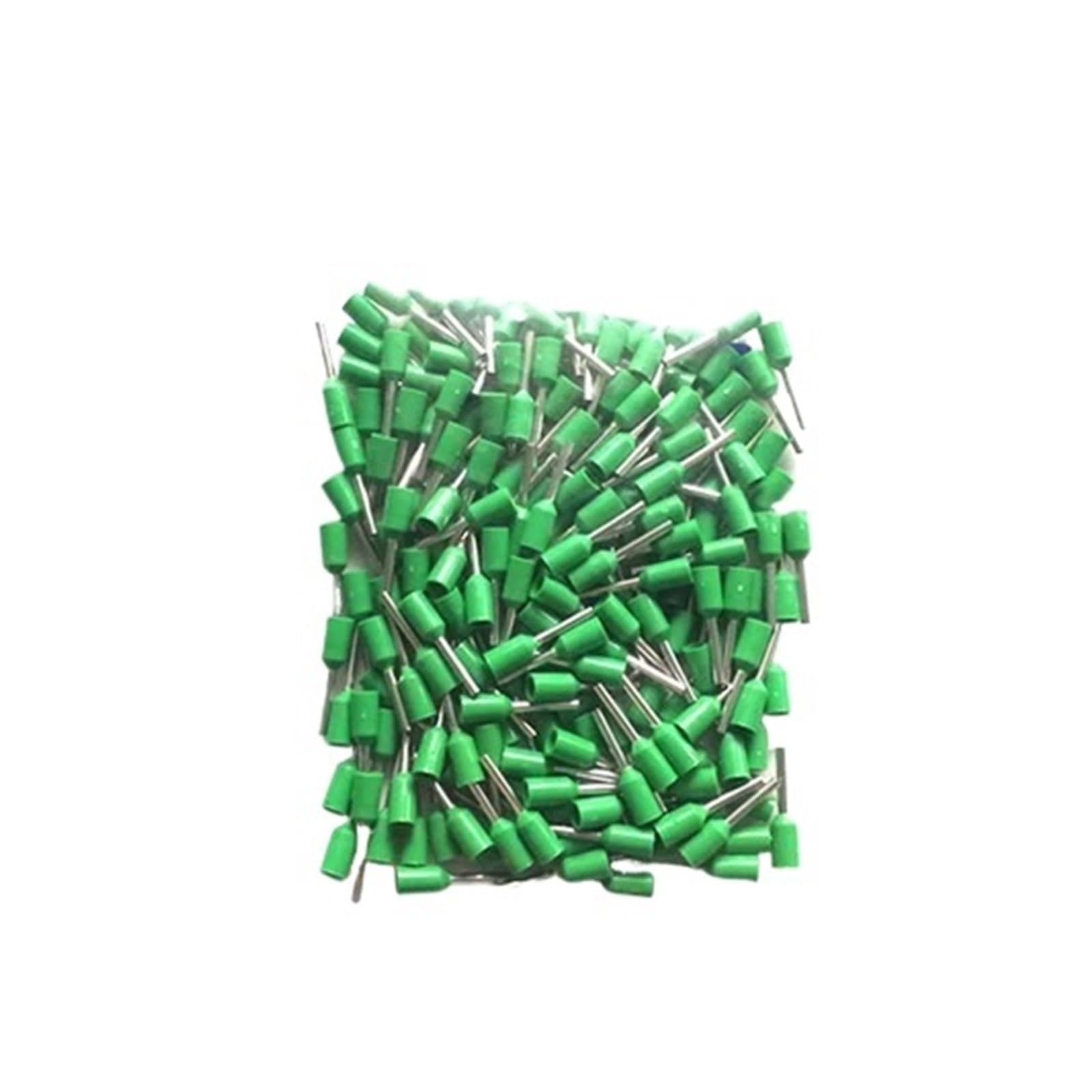 1000 Uds. Terminales de Extremo de Cable aislados de Tubo de Cobre Conector de Cable de Terminal de engarzado eléctrico E0306 0308 0310 virolas de Cable VE 24AWG(Green,E0308)