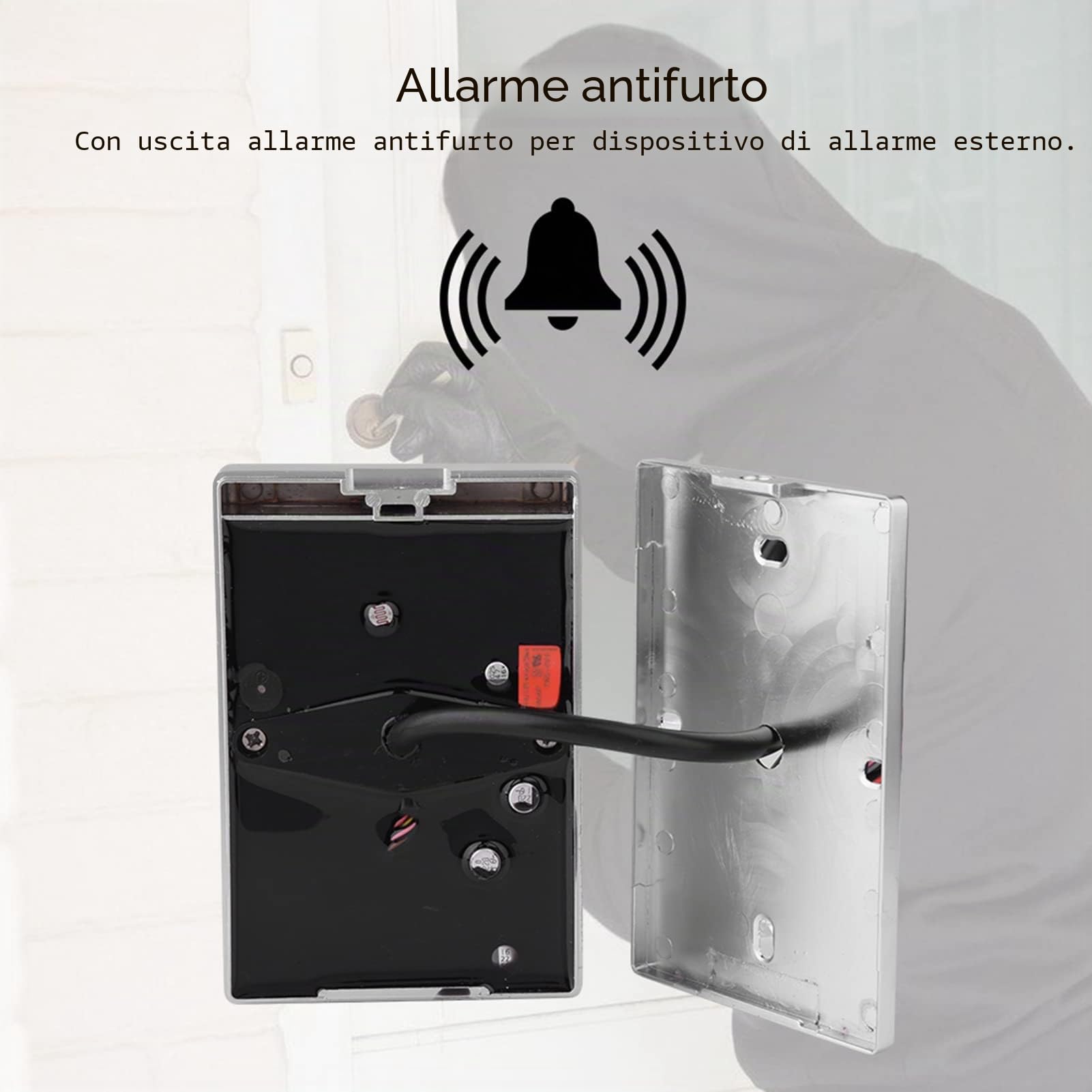 Tastiera di Accesso Senza Chiave Controller di Accesso per Porta Impermeabile con Tastiera Intelligente Aperta e Allarme di Smontaggio