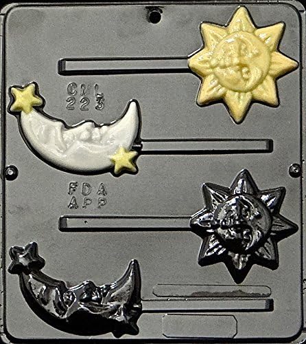 Miniatura 1 de Molde de caramelo de chocolate Sun & Moon Lollipop 223