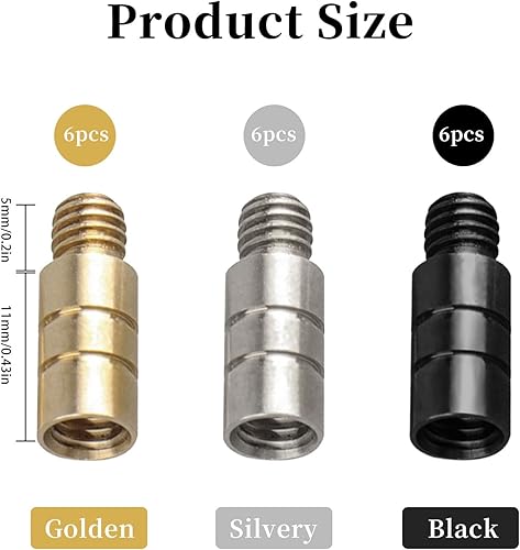 Miniatura 2 de 18pcs Dart Weight 0.07 oz Latón Dart Tool Kit Dart Peso Añadir Acentuador Herramienta 2ba Hilo Dardos Accesorios Negro Plata Oro Cobre Dardos Pesos