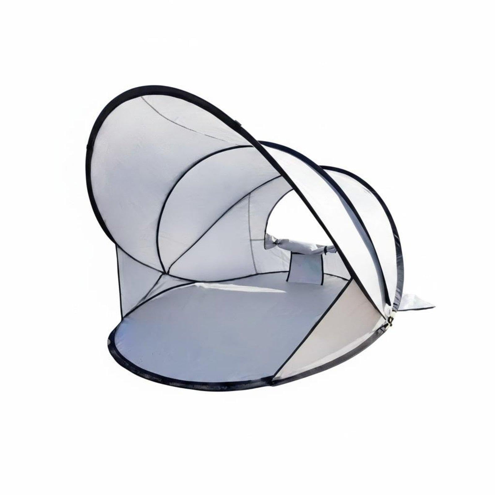 Instant Tent No Assembly Automatic Sun Tent Windproof Spring-up Seaside Canopy for Camping, Picnic White-image-36