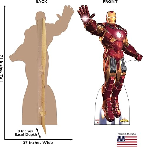 Miniatura 2 de Cardboard People Iron Man - Soporte de cartón de tamaño real - Marvel Concurso de campeones