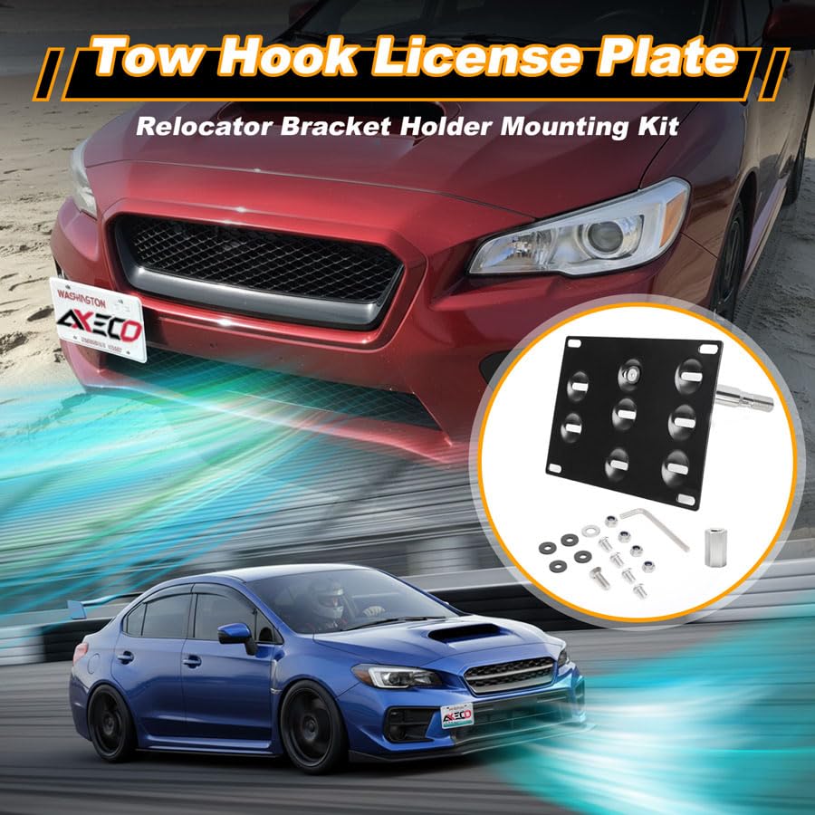 Amazon.co.jp: AXECO フロント牽引フック ナンバープレートブラケット
