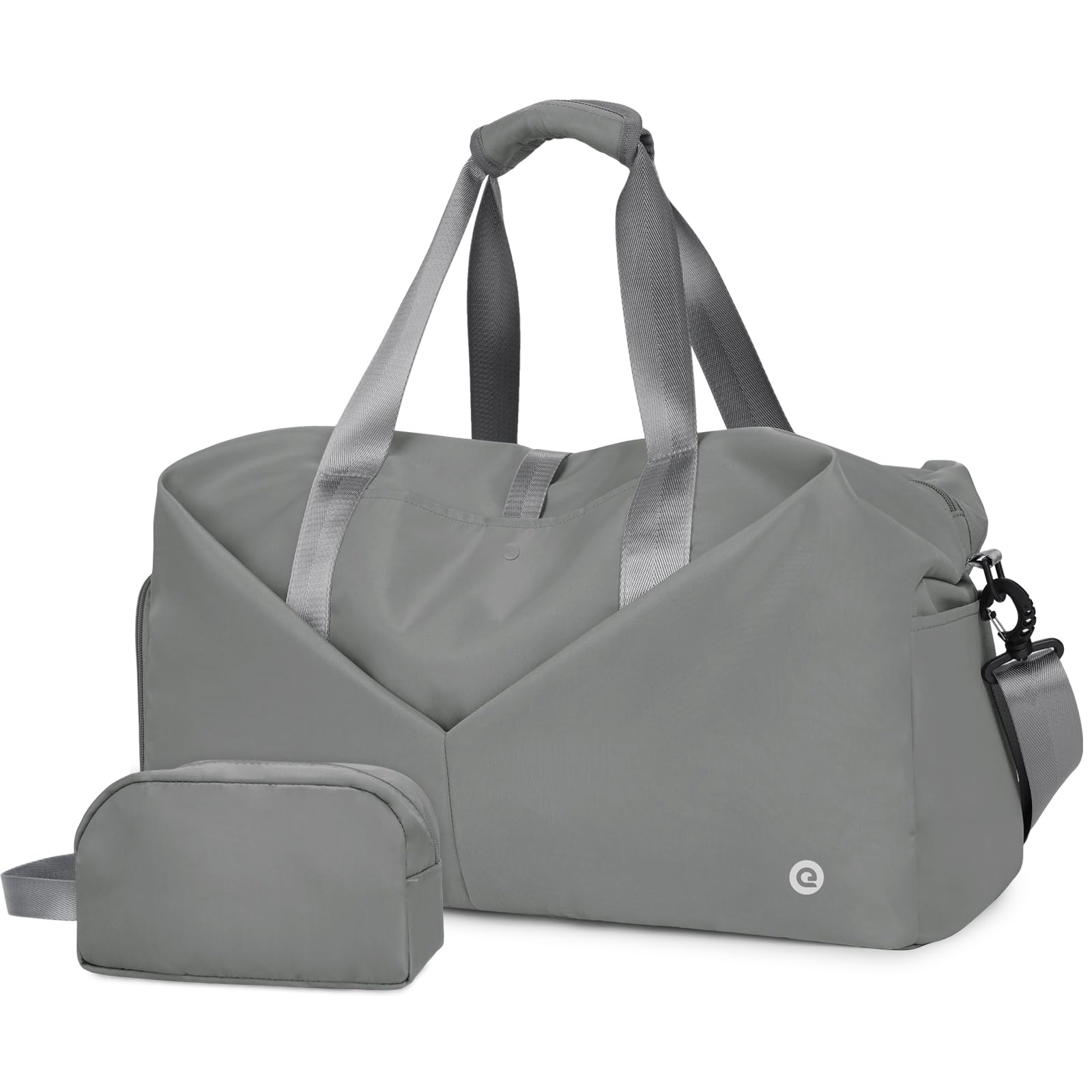 Ceneda Classic Sports Bag with Shoe Compartment and Wet Compartment Portable Overnight Weekend Bag Travel Bag Yoga Bag for Men and Women Gym Bag, darkgray โ image 1