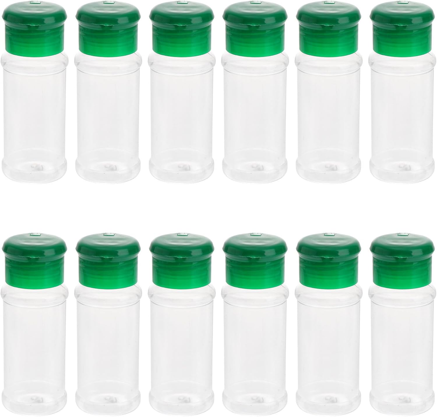 12pcs Plastic Seasoning Bottle Pepper Shaker with Removable Lid PET