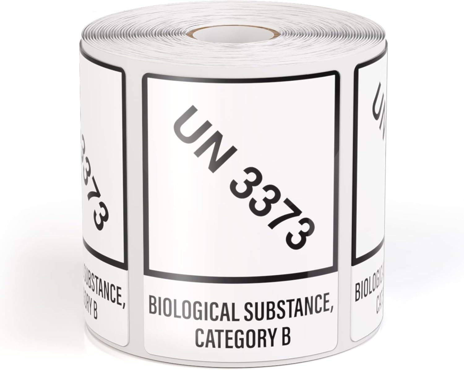 500 PCS UN 3373 Labels 2.75 x 2 Inches Biological Substance Category B Warning Label Stickers