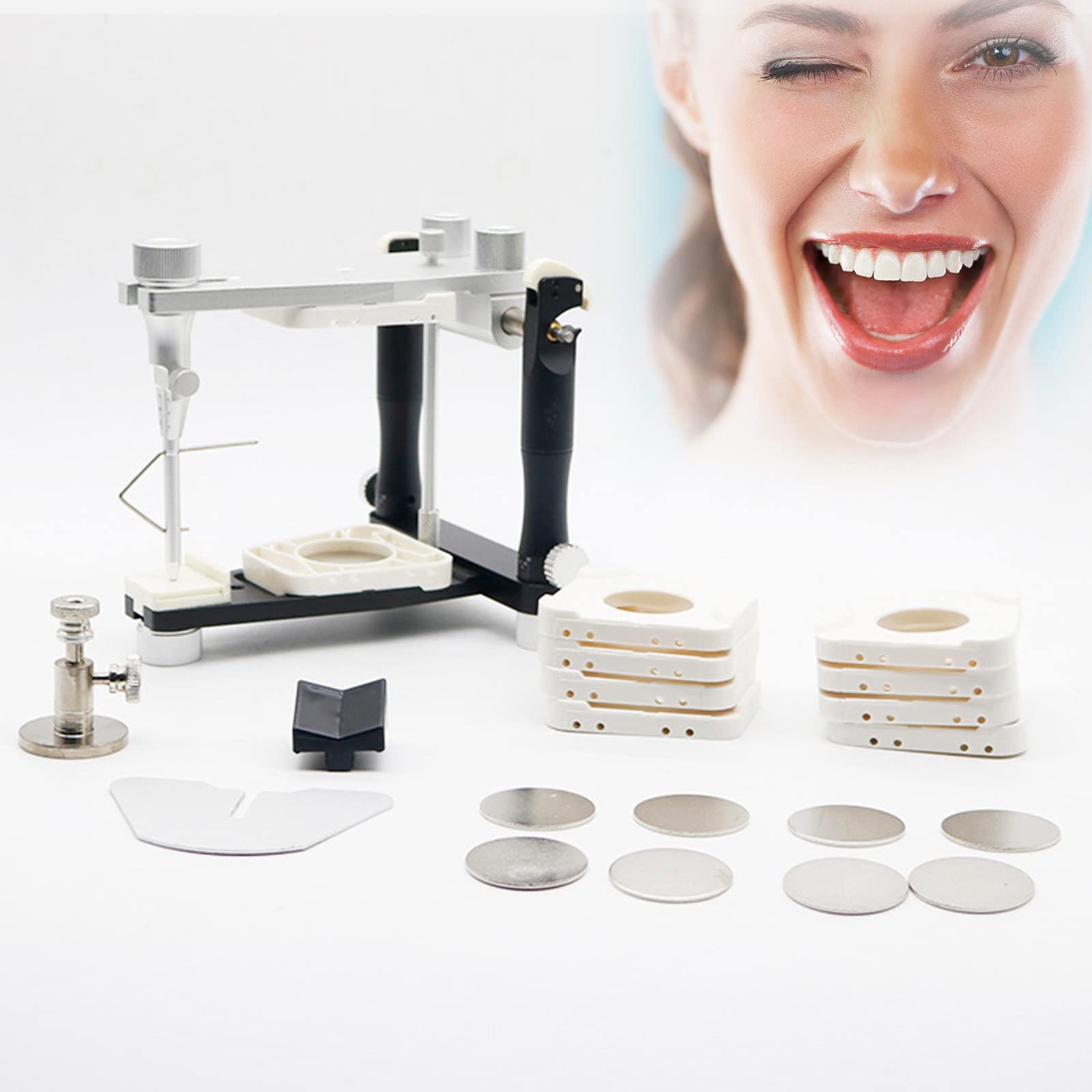 Strumenti Articolatore Laboratorio Odontotecnico Articolatore Stile Magnetico Strumenti per Laboratorio Attrezzatura Regolabile Articolatore per Protesi Dentaria