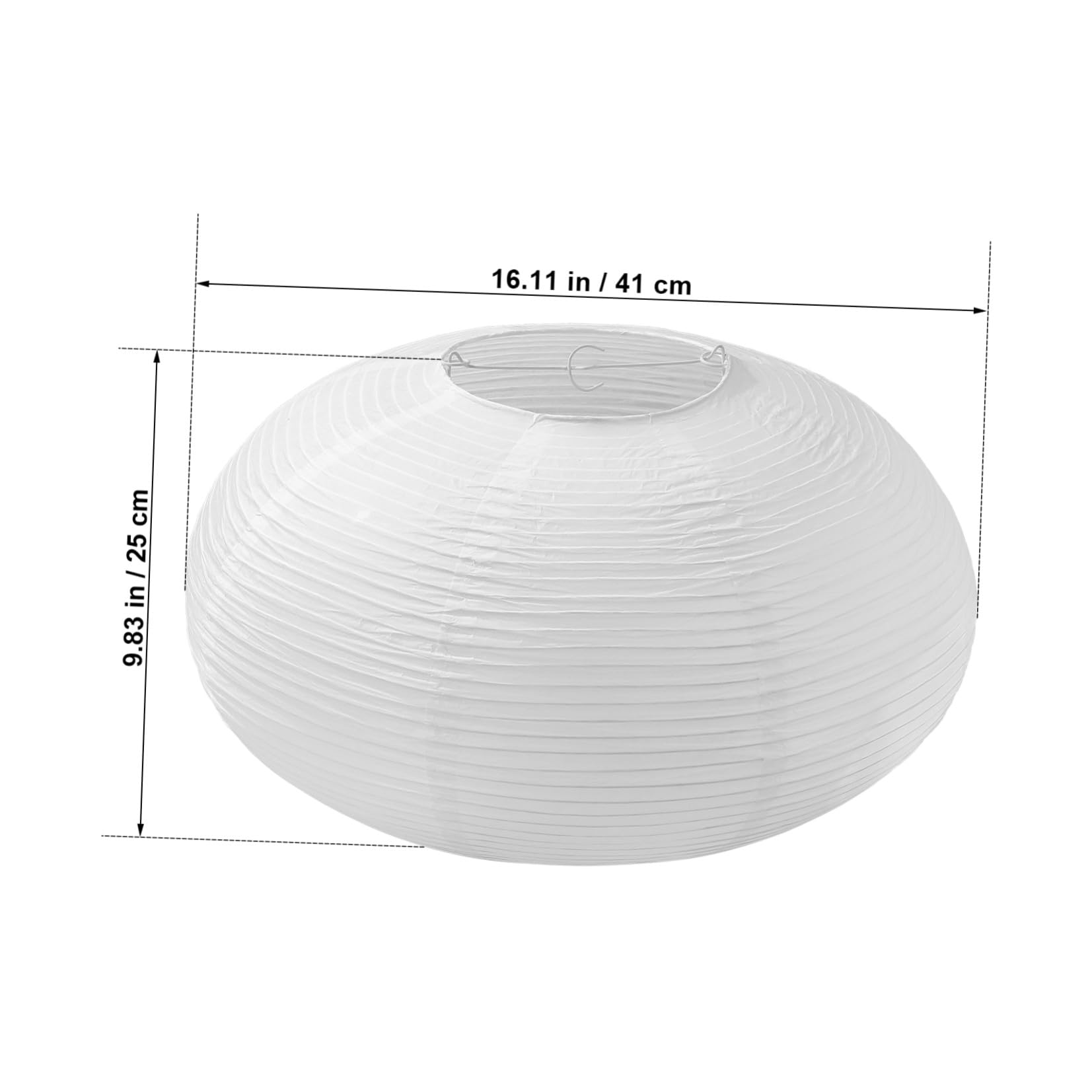 Paralume per Lampada Sospensione in Carta Bianco, Decorativo | Camera da Letto e Biblioteca, Facile da Installare, Semplice ed Elegante