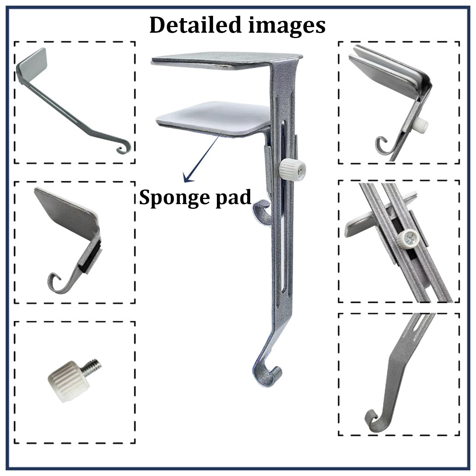 3pcs Soporte Ajustable 2 en 1 Para Medias NavideñA Resistentes para Repisa