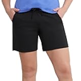 Women's Jersey Pocket Shorts, Drawstring Cotton Jersey Shorts, 7