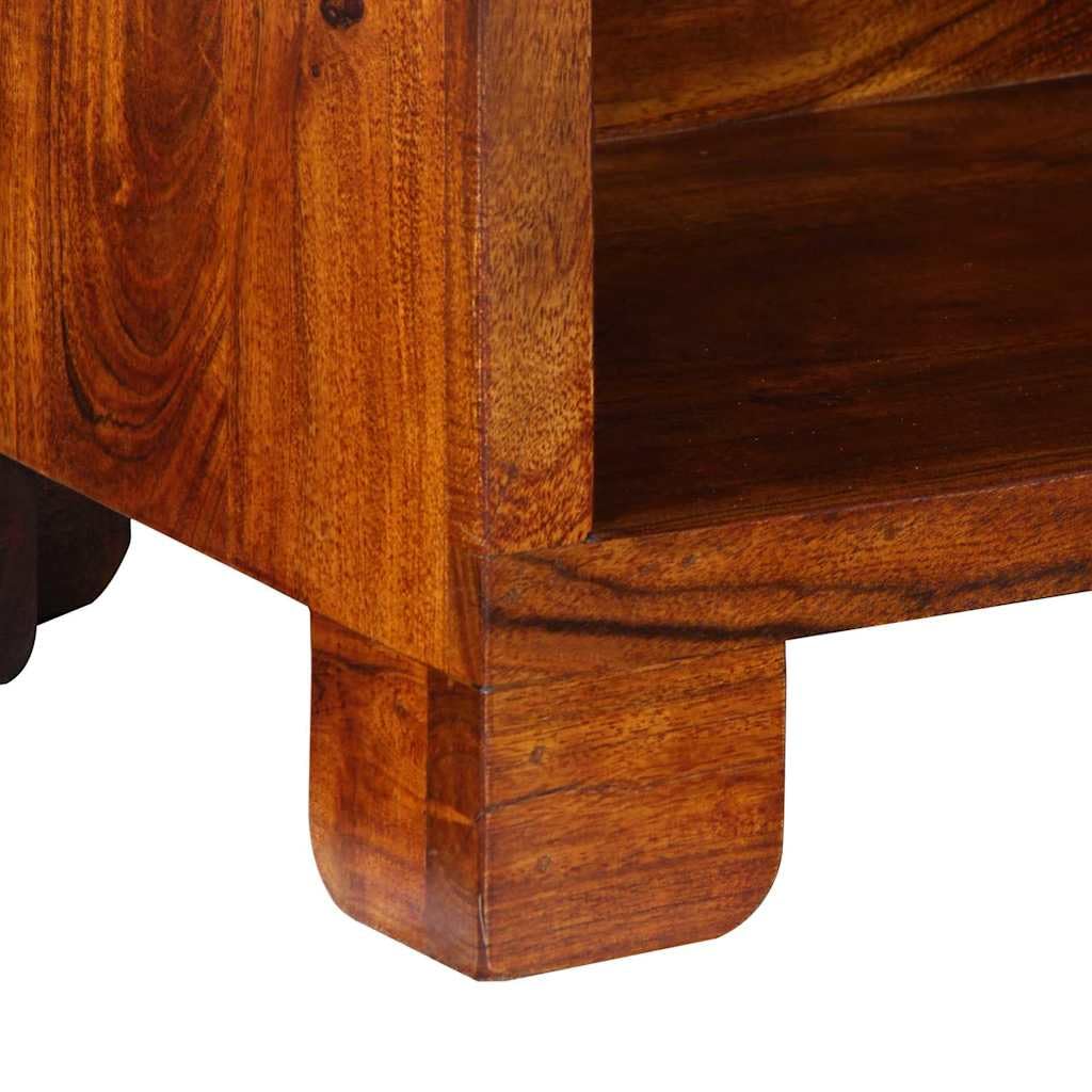 Prostokątny stojak na buty z litego drewna akacjowego w kolorze brązowym, organizer na buty z wbudowanymi drzwiami do nowoczesnego przechowywania w domu, minimalistyczny design