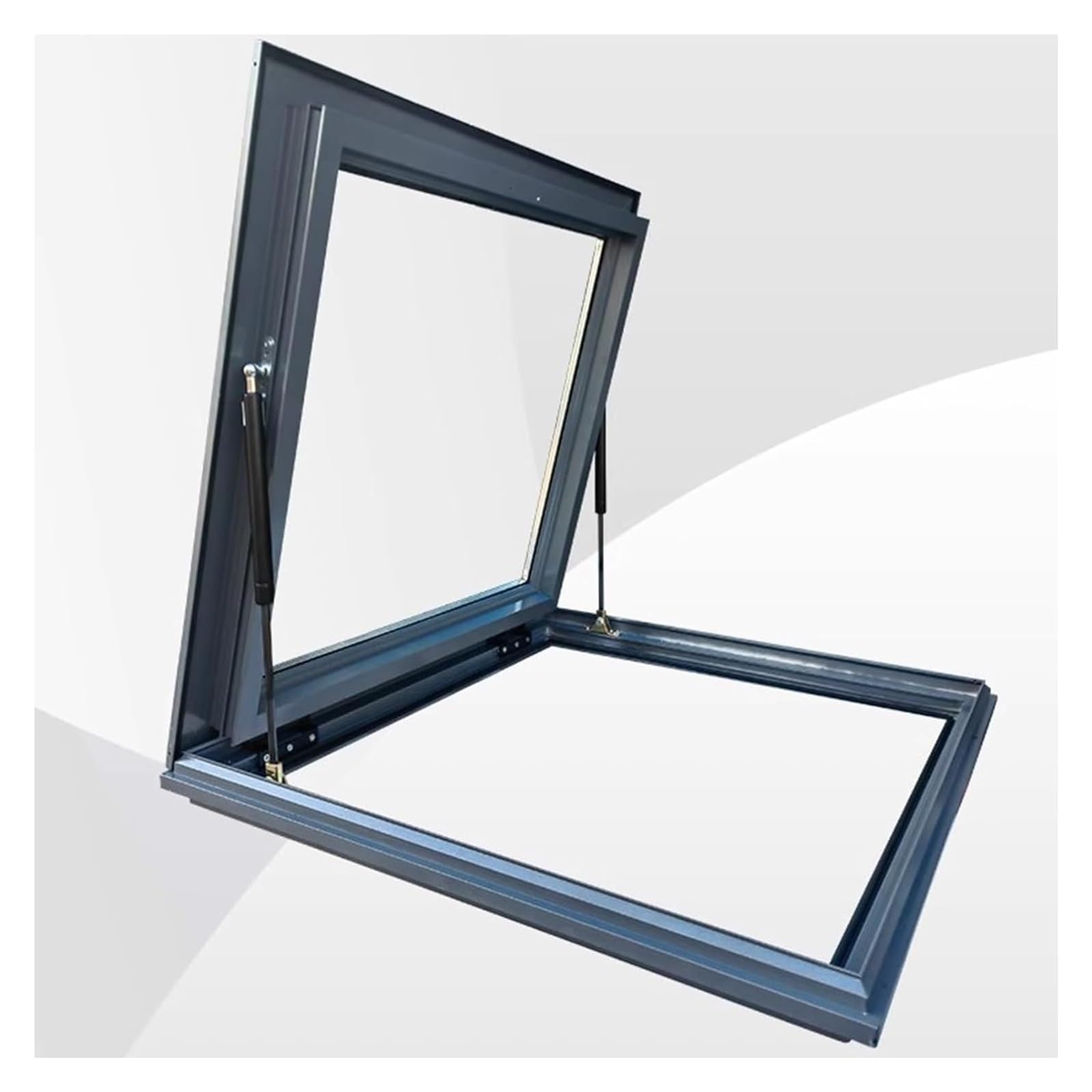 Klerdh Grey(Lxw) Skylights, Skylight Roof Window With Layer Glass(80X140cm)