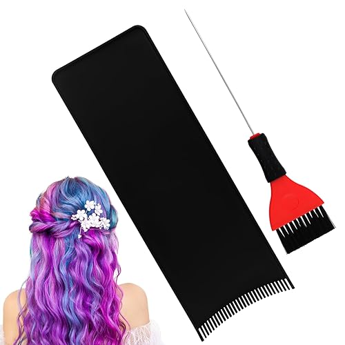 Balayage Board with Teeth - 2-Pack Black Balayage Highlighting Paddle
