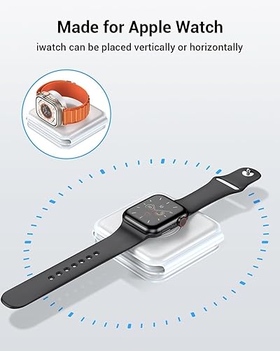 Miniatura 4 de Cargador inalámbrico magnético de 15 W, almohadilla de carga plegable de carga rápida compatible con Apple iPhone 16ProMaxPlus, carga rápida delgada