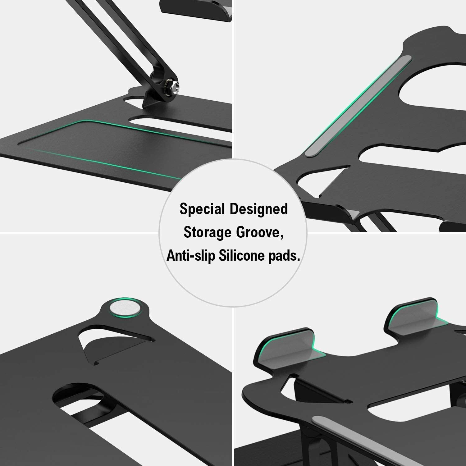 Supporto for Laptop da scrivania, Supporto for Laptop Regolabile, Supporto ergonomico for Computer Portatile