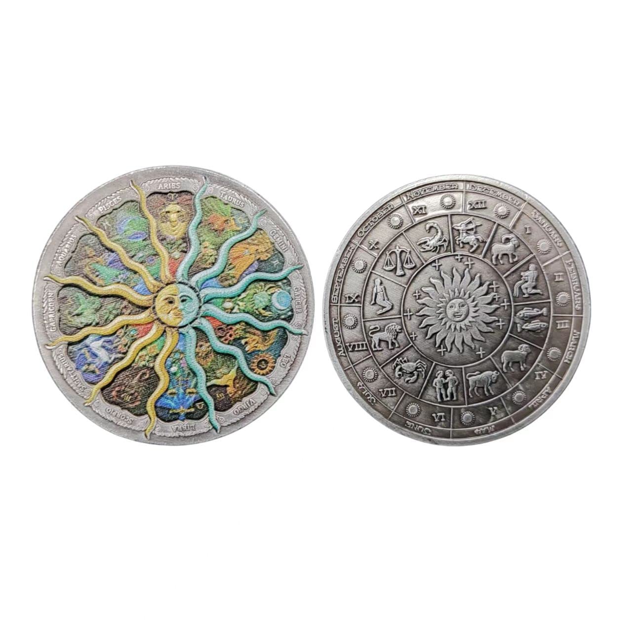 Konstellations-Münze Krebs – 4 Cm Antike Challenge-Münze Zum Sammeln Und Verschenken