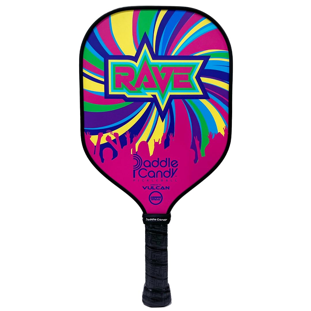 vulcan | paddle candy freakshow pickleball paddle | hybrid performance | polypropylene core - carbon fiber surface | usap approved | multiple colors