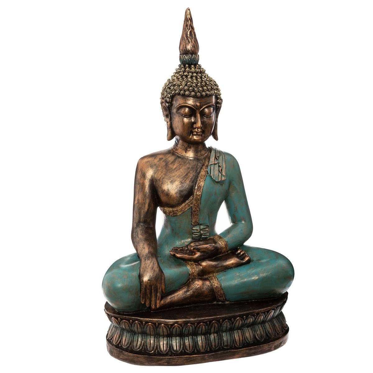 Atmosphera - Statuette Bouddha Assis - résine H73 cm
