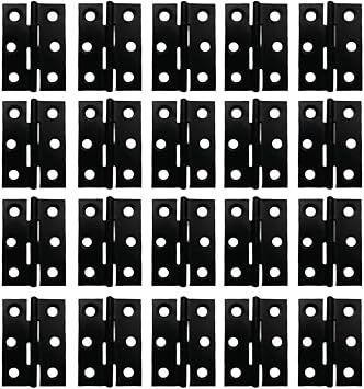 Folding Hinge 2 inch Stainless Steel Door Window Hinge 20 Pack is assigned 120 ScrewsBlack