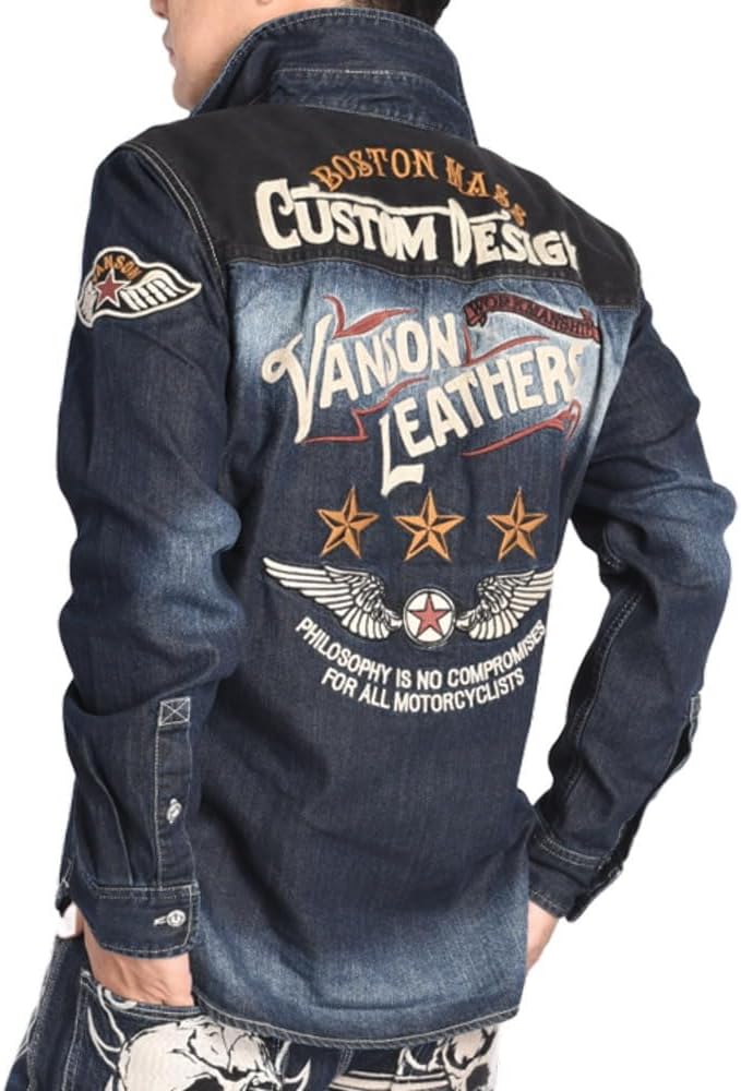 Amazon.co.jp: [バンソン] 【2025秋冬】 長袖シャツ フライングスター