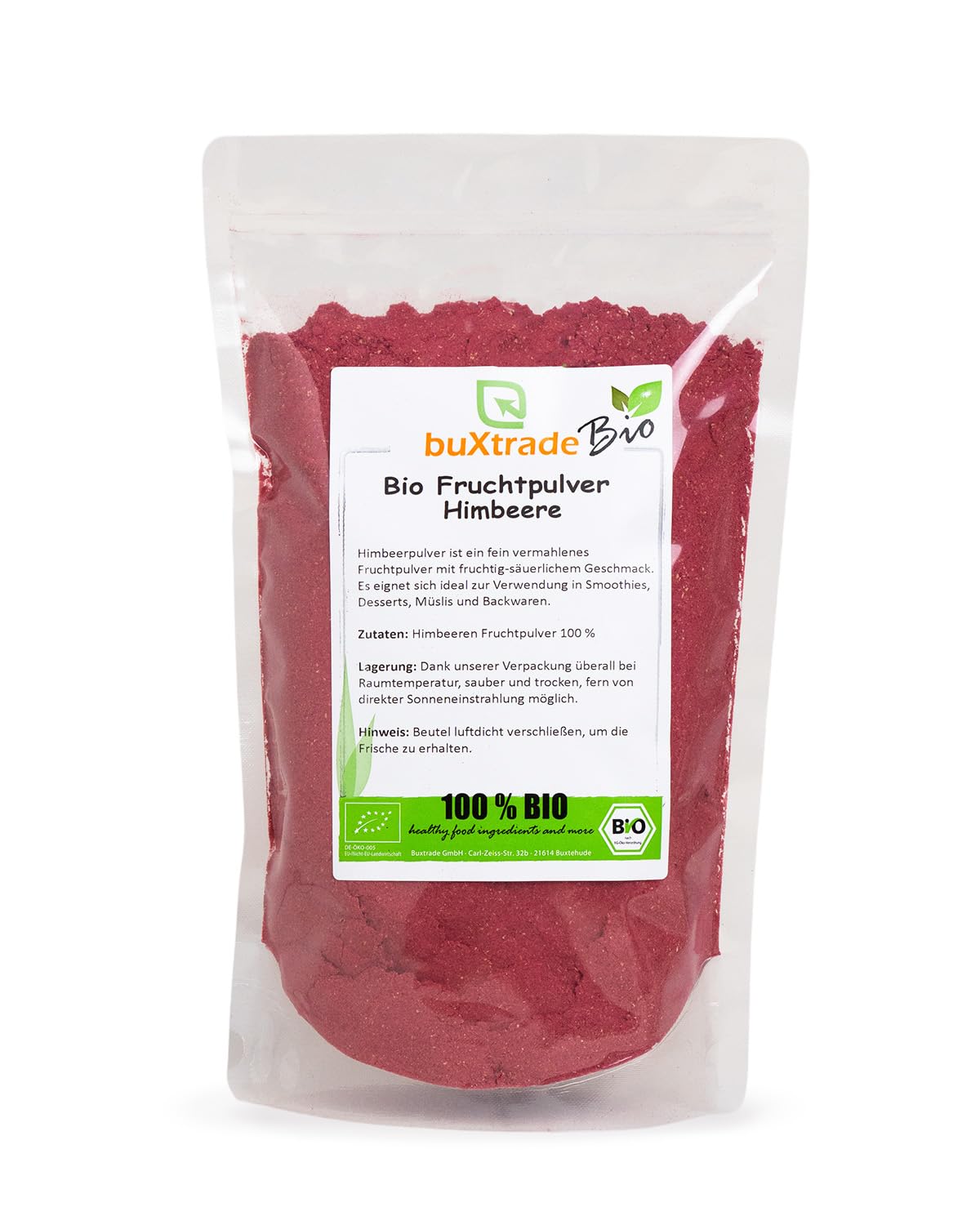 1 kg Bio Himbeerpluver | Himbeere | Buxtrade | Pulver | Frucht | BIO