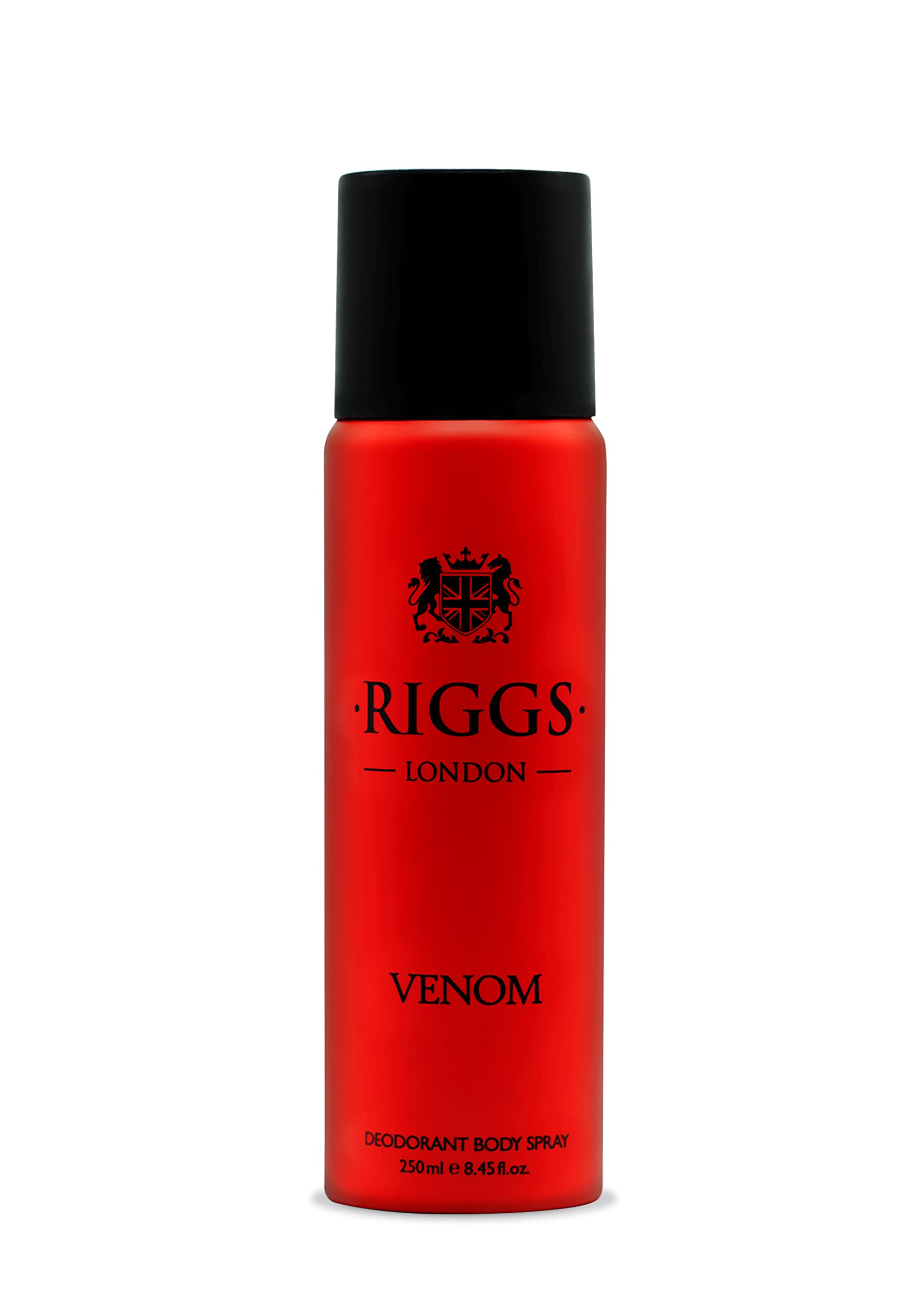 RIGGS LONDON PERFUMED DEODORANT BODY SPRAY 250ML - VENOM