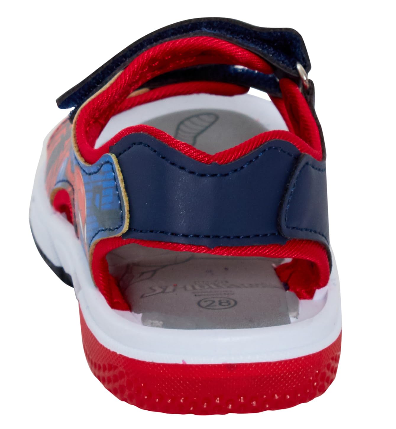 Marvel Spiderman Sandales de sport légères à bout ouvert pour garçon Rouge