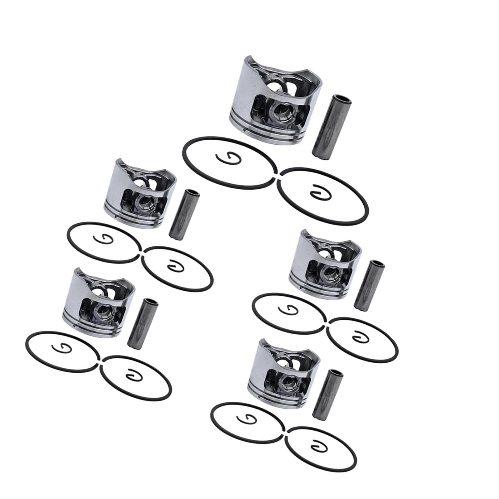 Kit segments de piston 45mm pour réparer une perte de puissance 52cc