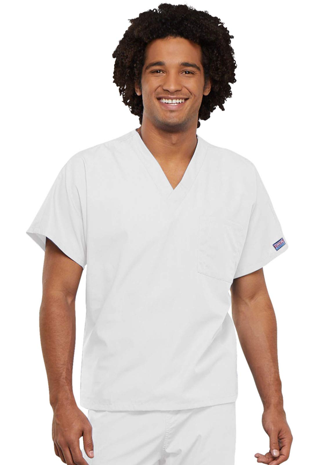 Cherokee Conjunto de ropa quirúrgica para hombres y mujeres, ajuste tradicional, cuello en V, 4777 con tiro natural, pantalón de cintura elástica 4000