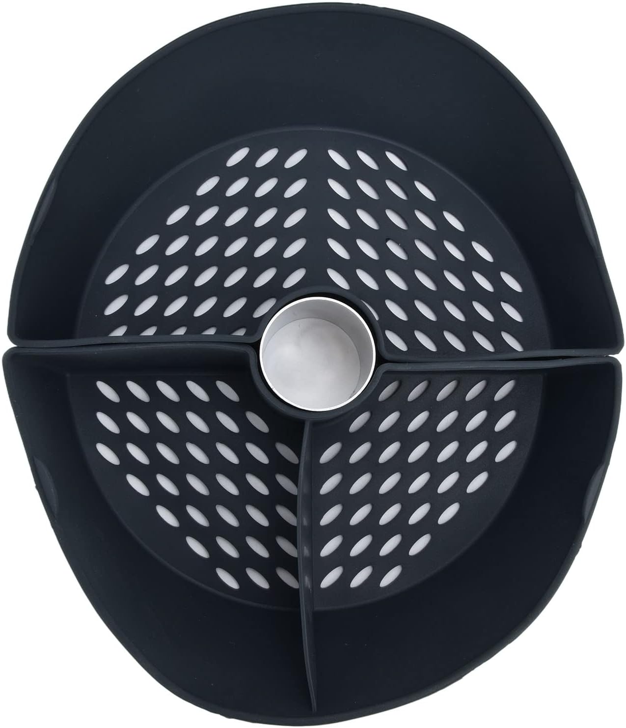 Cooking Chamber Divider, Pan Cook Divider Tray Food Processor Accessory, Made of Non Stick Silicone and 304 Stainless Steel, Steam Cooking Divider Compatible with TM5 TM6