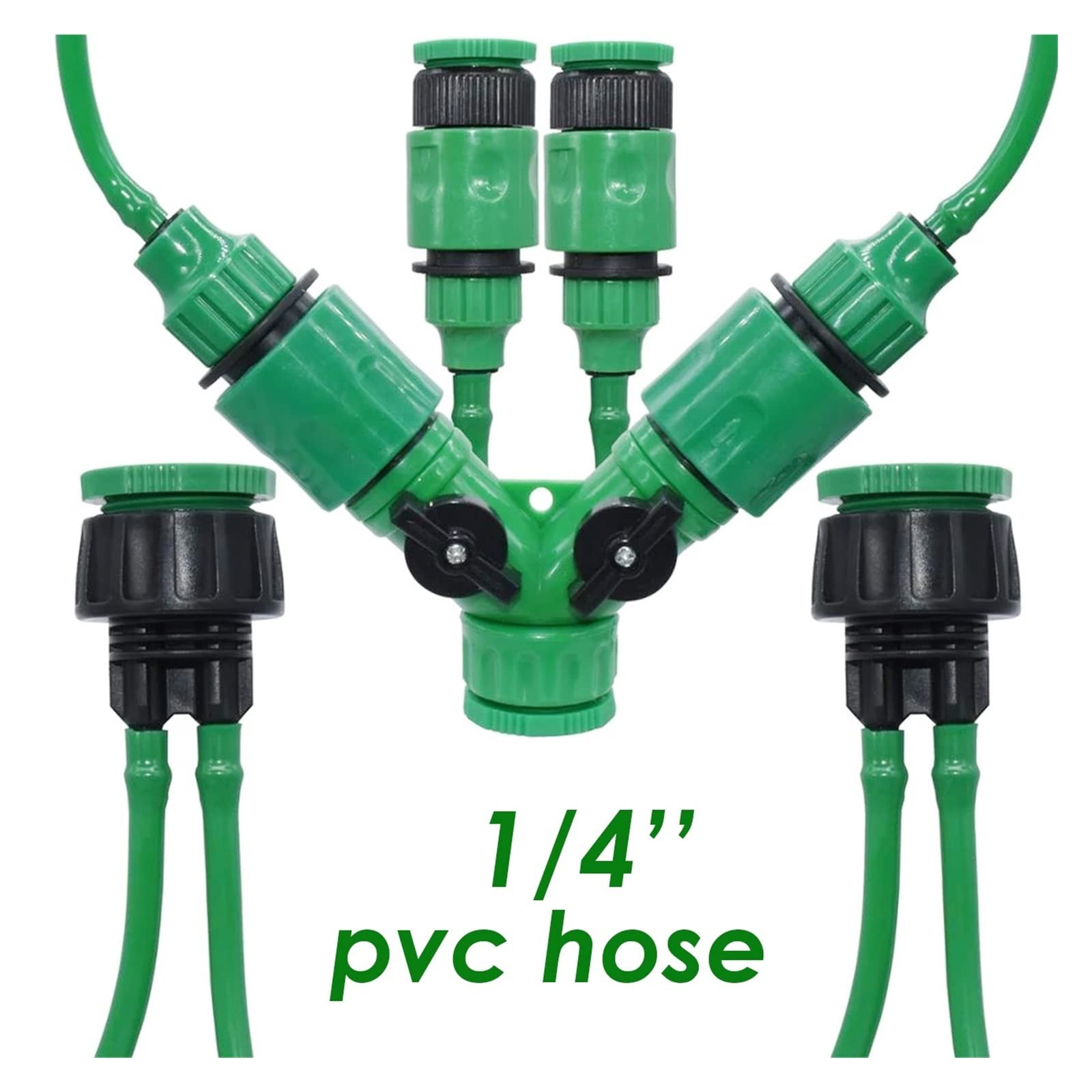 ISCBAFYX Tuyau d'arrosage de de 5 à 50 m, Micro-Irrigation en PVC, Tuyau de 4/7 mm, arroseur de pelouse, Balcon, Serre largement utilisé(KSL01-006-50M)