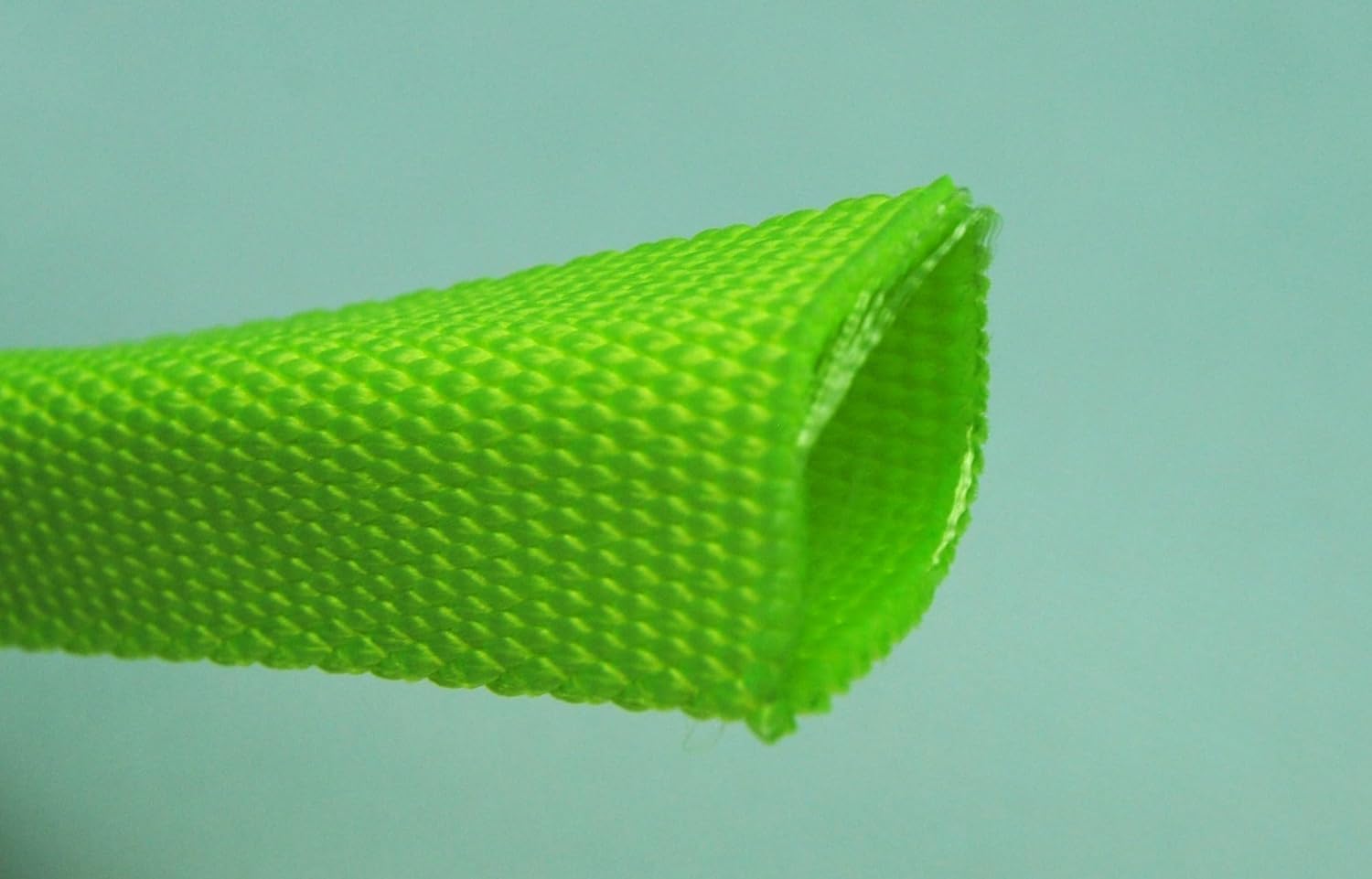 Schlauchgurt-Leine 20mm X 5m - Ohne Schlaufe, Mit Karabiner (Schwarz/Silber)