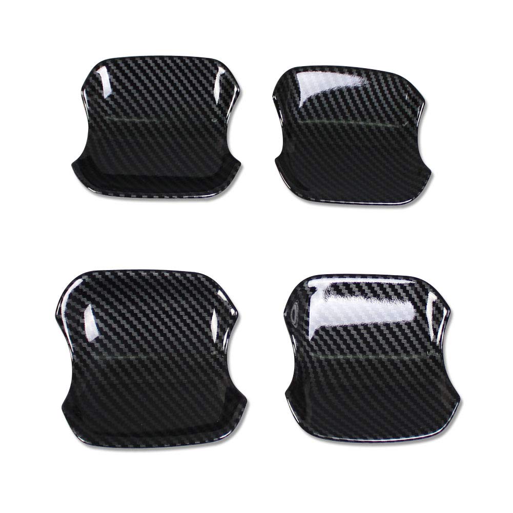 Beautost Fit for Subaru New Crosstrek/Impreza 2024 2025 2026 Door Handle Bowl Cover Trim (Carbon Fiber Black)