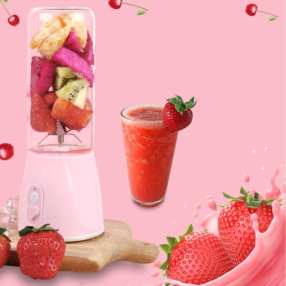 Frullatore Personale Per Smoothie Mini Frullatore Smoothies Maker Portatile Frullatore Juicer Mixer Per Milkshake, Ghiaccio, Frutta E Verdura Con Bottiglie Tritan 320 Ml Nessun BPA ( Size : 2 battery