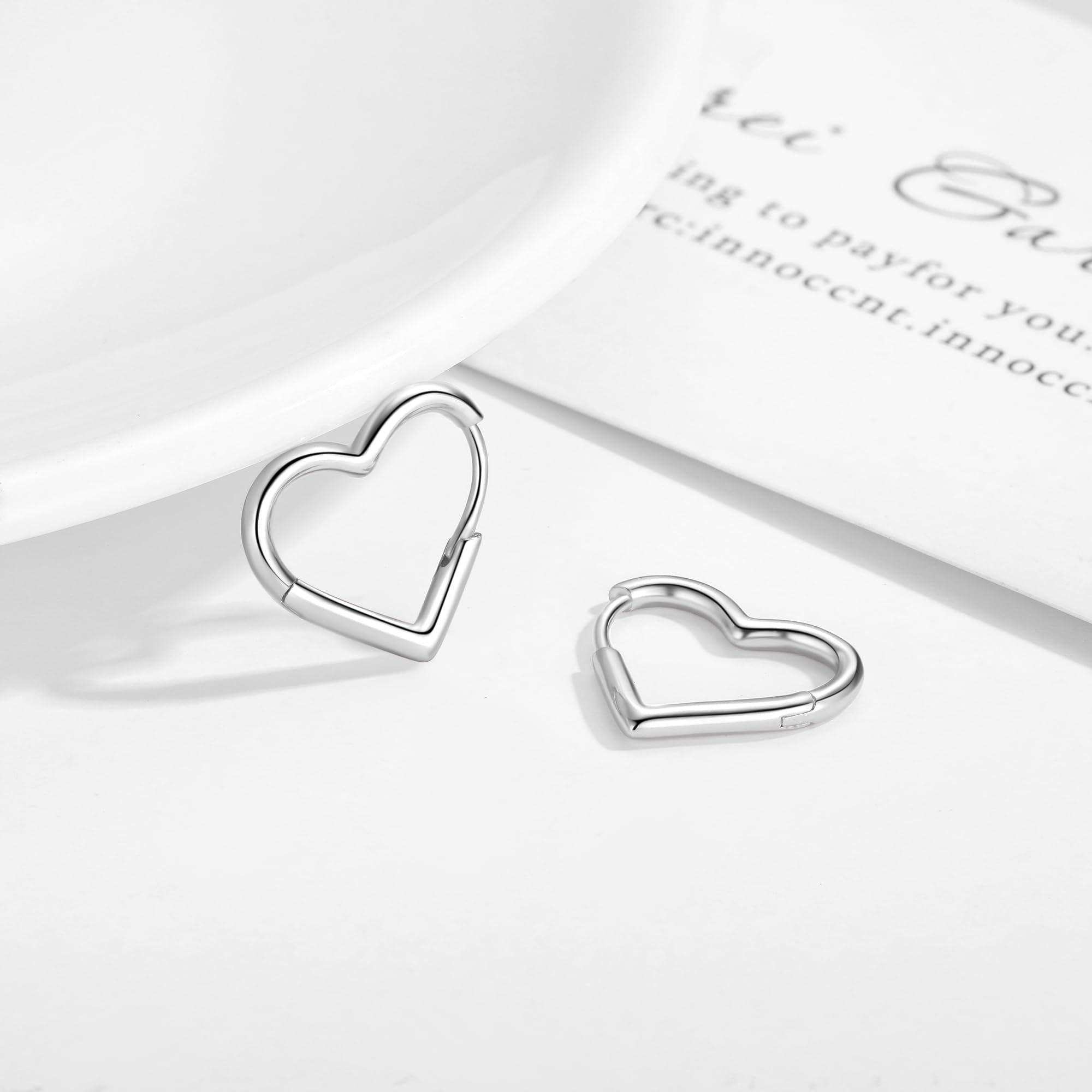 Jrêveinfini Orecchini Cuore Donna Argento 925