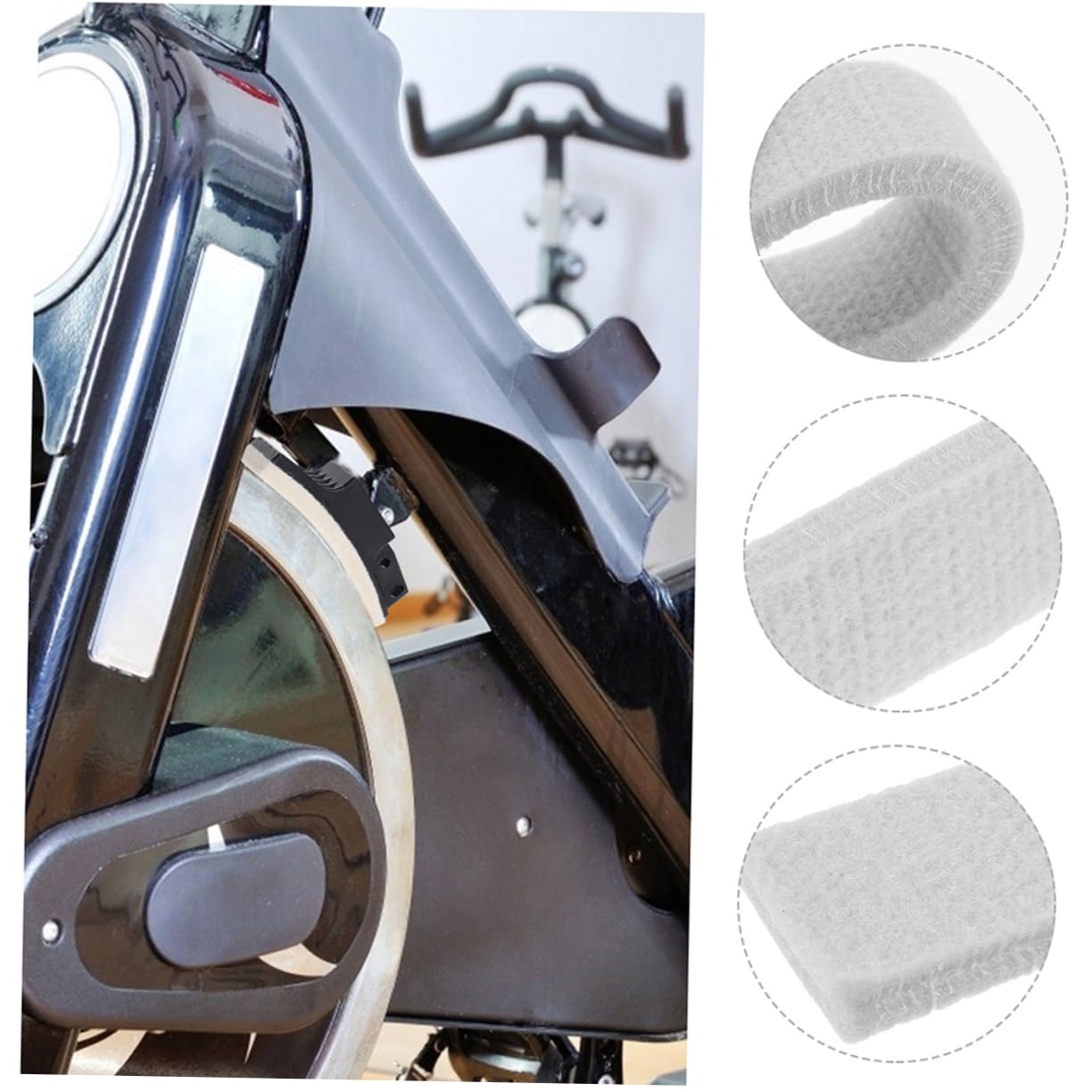 YARNOW Pastiglie Freno Facili da Installare 6 Pezzi in Feltro per Cyclette Accessori per Bici Fitness Indoor Efficaci e Silenziosi