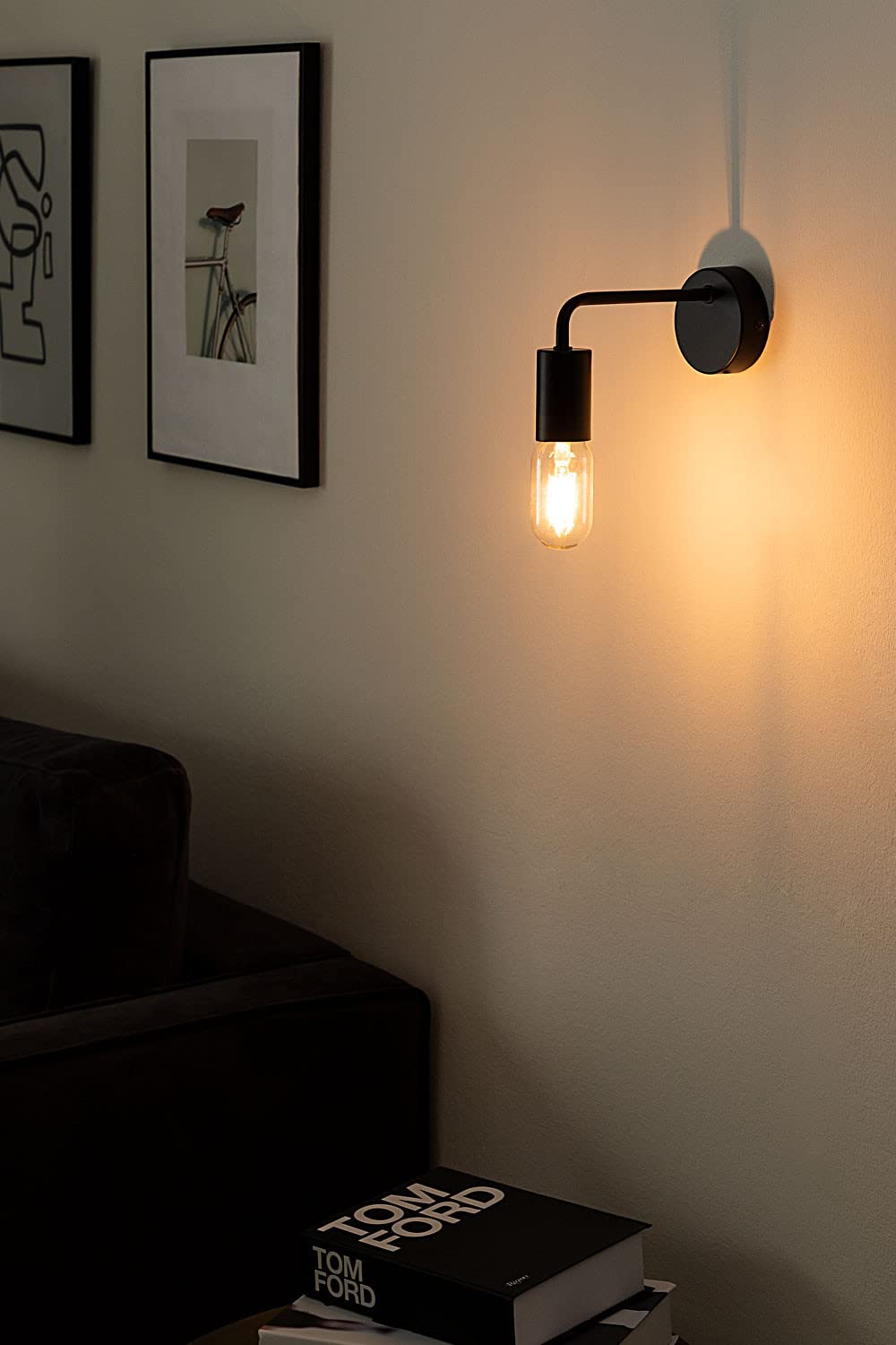 Londy Ijzeren Wandlamp Zwart - Sklum