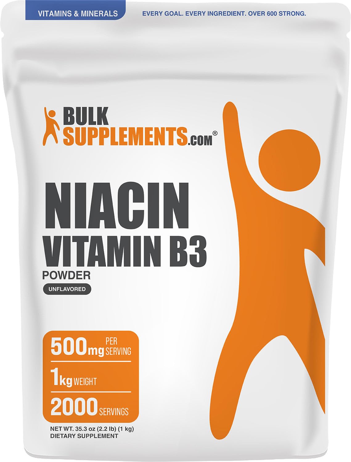 BulkSupplements.com Niacin (Vitamin B3) Powder - 250g (Pack of 1) — Amazon image 7