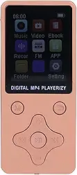 Leitor de MP3 de 64 GB, Leitor de MP3 Portátil de Som HiFi Sem Perdas Com Memória de 64 GB, Leitor de Música Bluetooth Com Tela LCD de 1,8 Polegadas Com Rádio FM e Função de