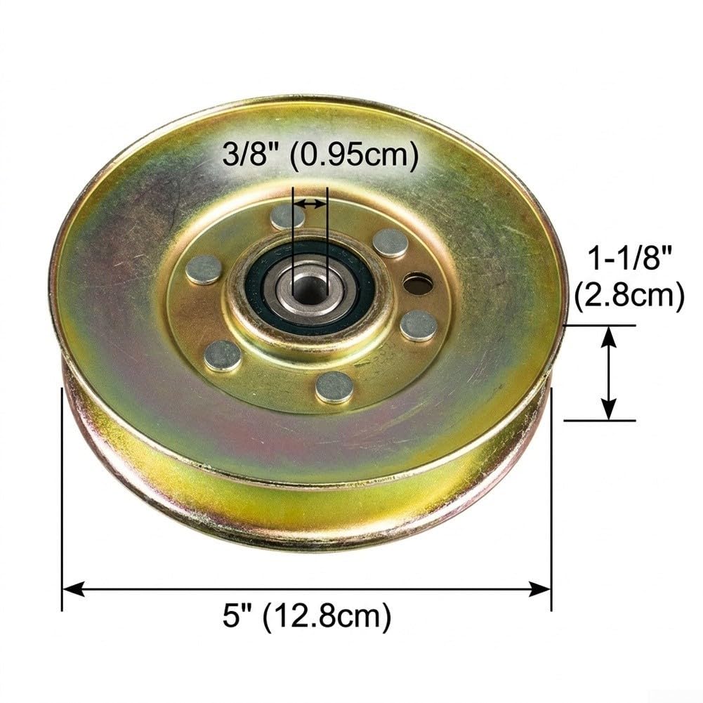 Polea de Zinc Ranurada para Cadet 756-04522 Cortacésped(2pcs)