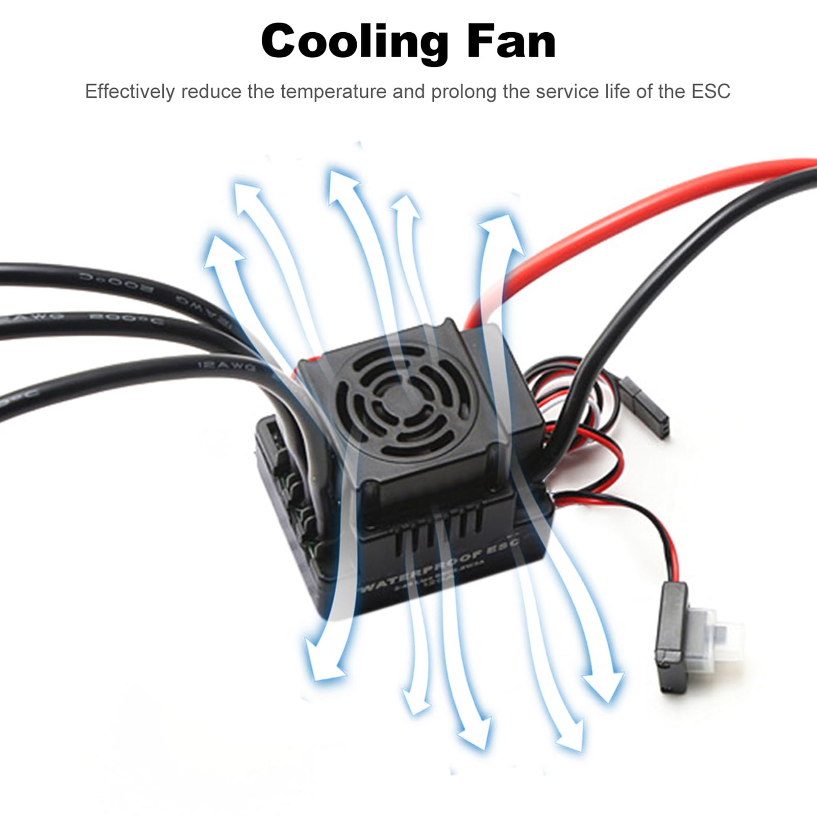 Motor sin Escobillas, Componente Esencial del Motor de CC sin Escobillas de Construcción de Calidad para Mejorar su Automóvil con Control Remoto (2650KV)