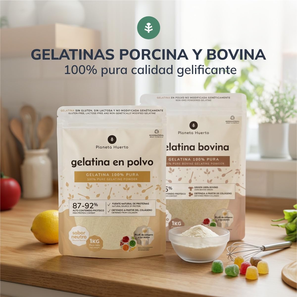 Gélatine granulée de qualité professionnelle, saveur neutre - 1kg