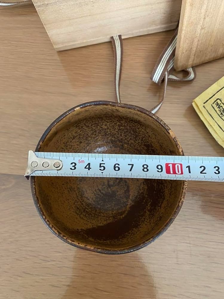 な*星様 萬祥山焼 出雲大社正遷宮 日野義長 瑞雲 茶道具 抹茶碗 俵形茶碗 1 萬祥山焼 大社窯 十一代日野瑞雲作（初代）俵茶碗 在銘 無傷 共