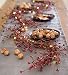 Battery Operated LED Lighted Artificial Pip Berry Holiday Garland, 72 in Long, Red Berries with Warm White Lights