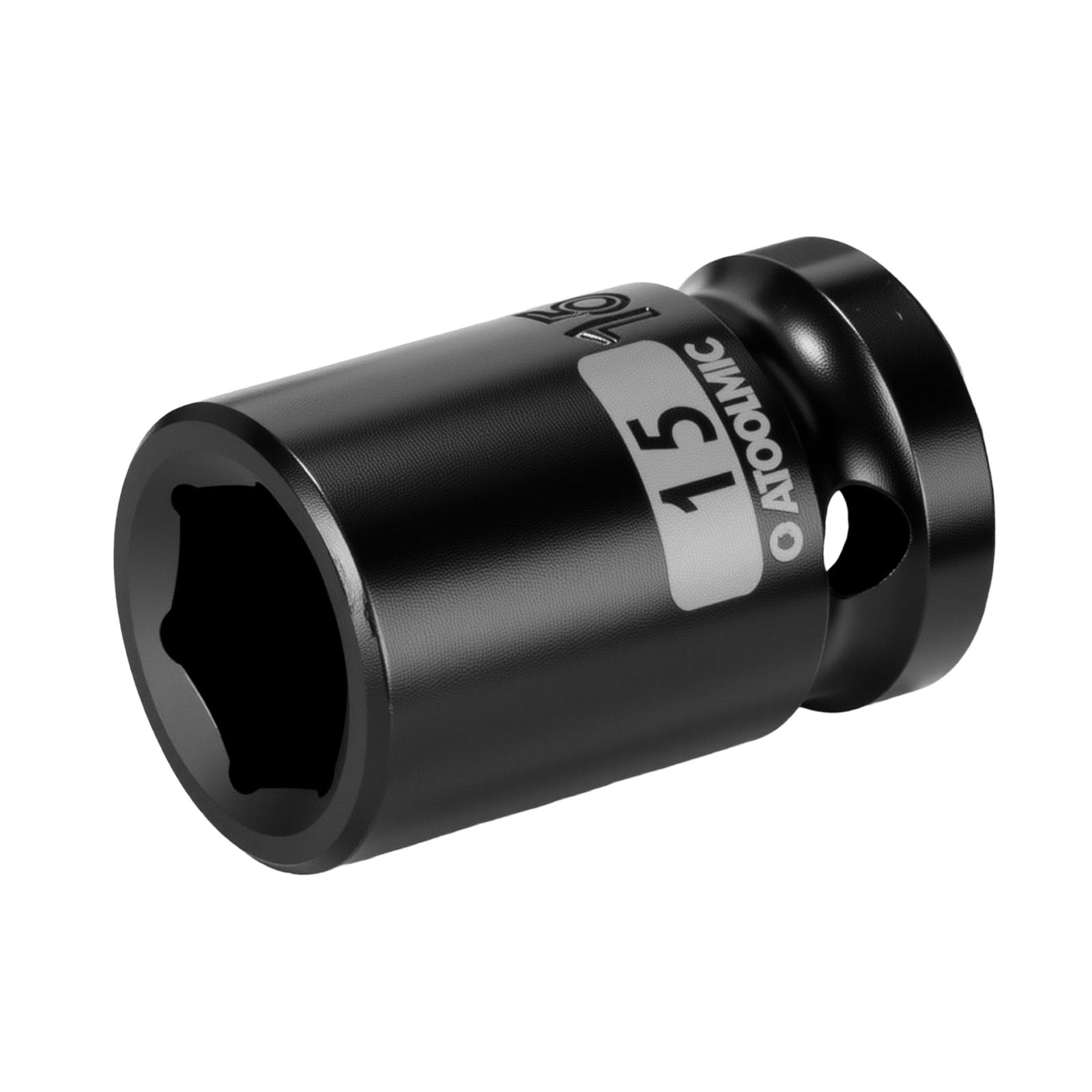 1/2 Inch Drive x 15mm Shallow 6PT CR-MO Impact Socket for Removing Axle nut