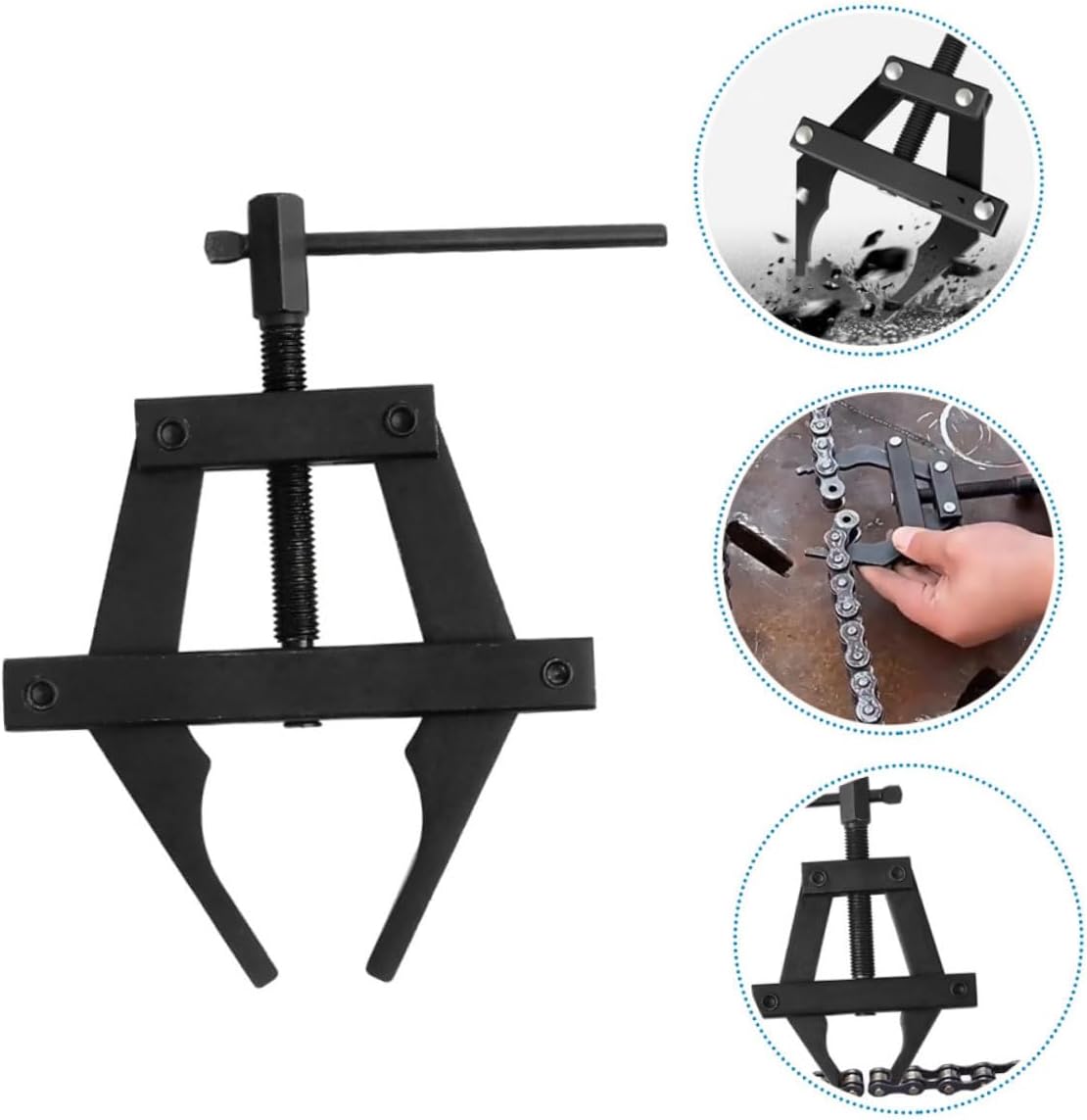 Happyyami Chain Tensioner Tool for Motorcycle Multi-Purpose Chain Tightener and Adjuster Easy Install Features for ATV