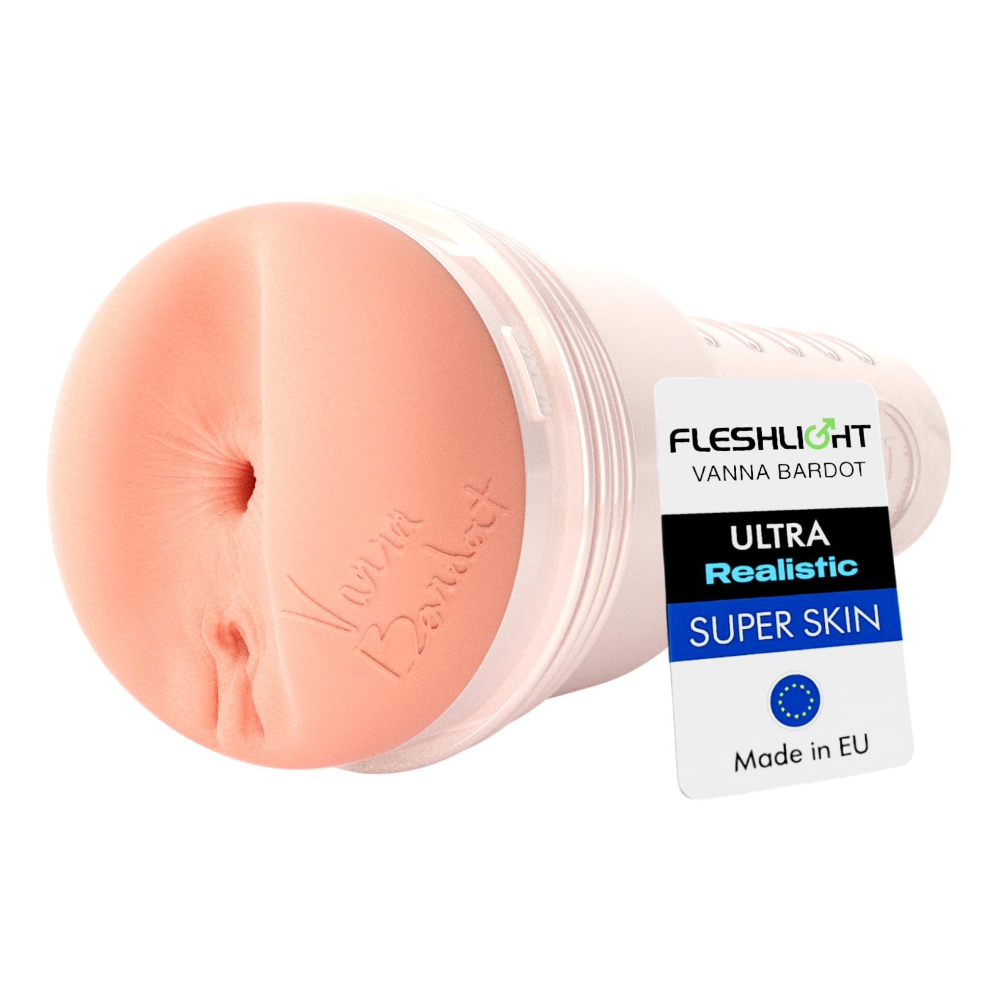 Fleshlight Vanna Bardot Oxytocin (Butt) - Masturbateur Homme Real Experience - Sensation Intense - Facile à Nettoyer